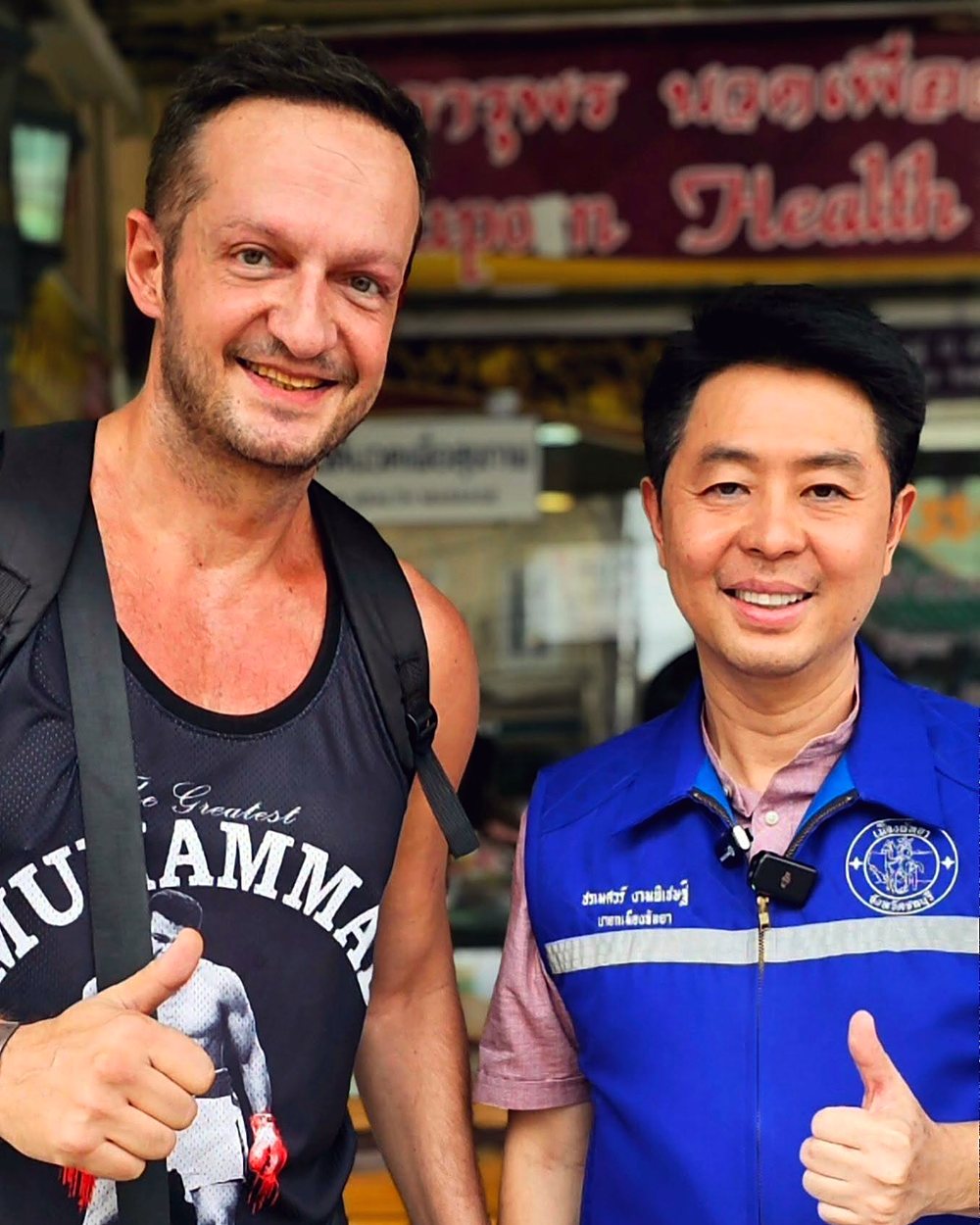Yannis Pagiannidis with the Mayor of Pattaya